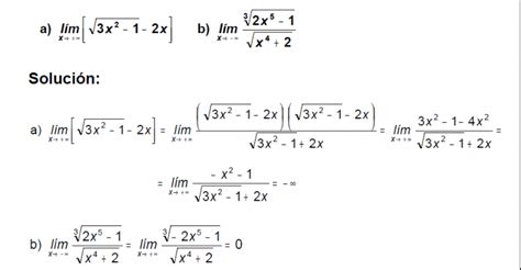 Ejercicios de límites Guía Paso a Paso 2021