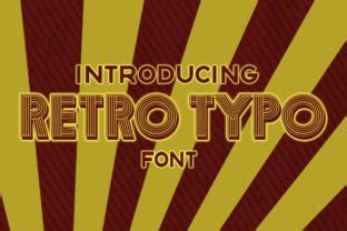 retro typo font  vladimirnikolic creative fabrica
