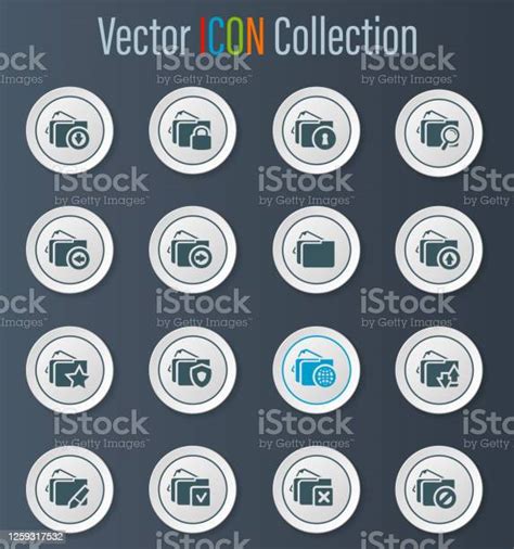 資料夾圖示集向量圖形及更多unspecified圖片 Unspecified 互聯網 剪裁圖 Istock