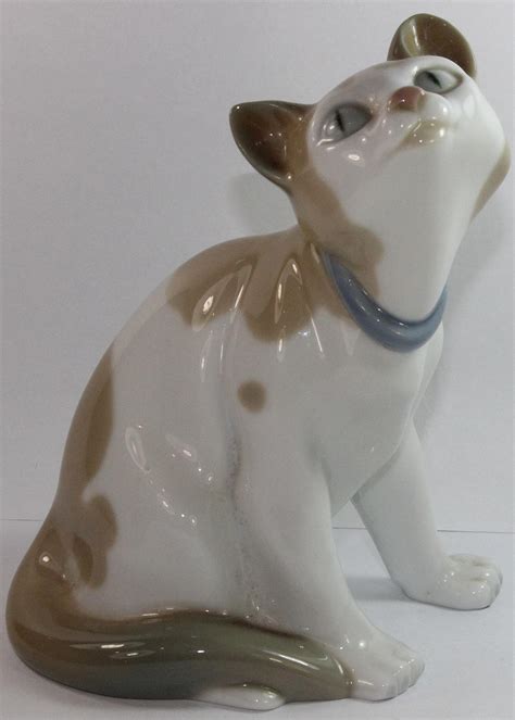 Lot Lladro Nao Porcelain Siamese Cat Figurine