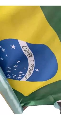 Tecido Bember Cortes De Bandeira Do Brasil X M