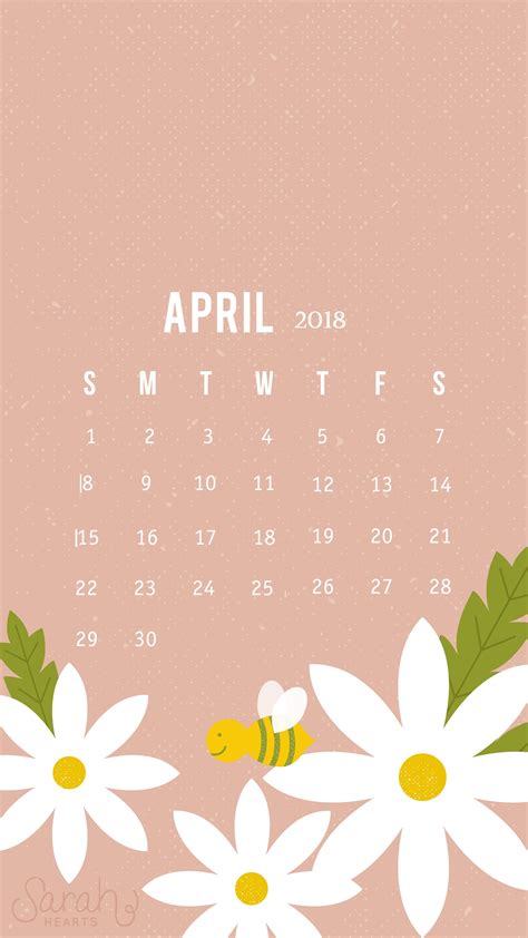 🔥 Free Download Cute April Iphone Calendar Wallpaper Calendar