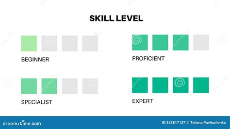 Diagrama De Nivel De Habilidad Ilustraci N Del Vector Ilustraci N De