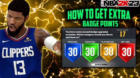 HOW TO GET 17 EXTRA BADGE POINTS SUPER FAST ON NBA 2K23 BEST BADGE