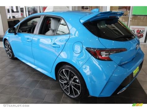 2019 Blue Flame Toyota Corolla Hatchback Xse 128766278 Photo 6 Car Color