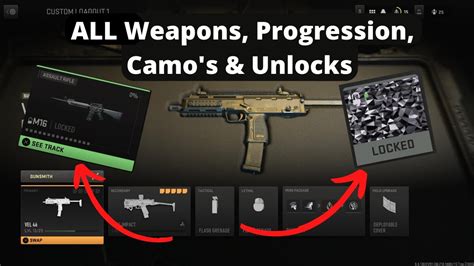 Call Of Duty Mw2 All Weapons Progression Camos And Unlocks