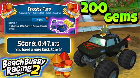 Frosty Fury 200Gems Prize Chomper Clutch Beach Buggy Racing