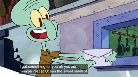 Mr Krabs Gives Squidward His Dry Clean Youtube