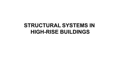 Structural System In High Rise Building Ppt