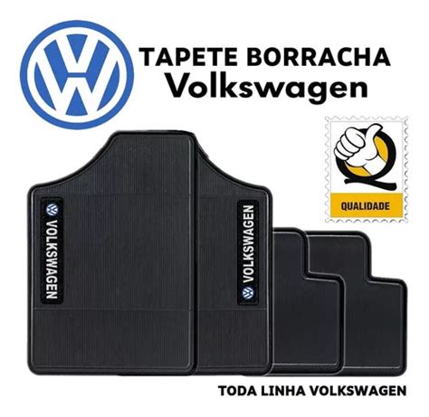 Jogo Tapete Golf Mk Borracha Preto Bordado Volkswagen Vw Mercadolivre