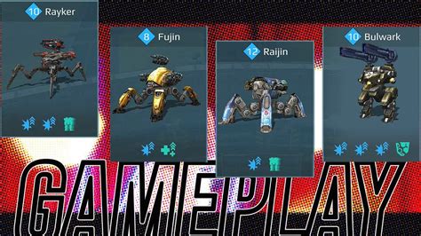 War Robots Rayker Fujin Raijin Bulwark Gameplay Youtube