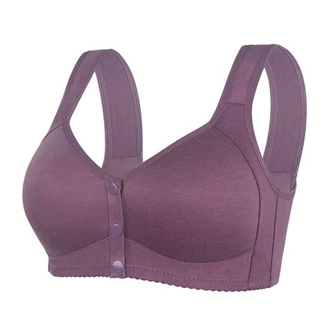 Bufgaceh Womens Full Coverage Bras Plus Size Front Closure Push Up