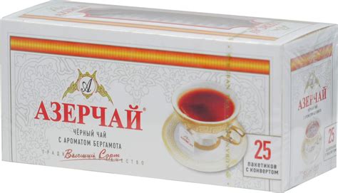 Azercay. Черный с бергамотом карт.упаковка, 25 пак. - Чай&Кофе ОПТ