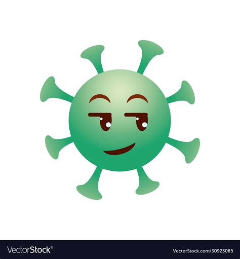 Emoji Coronavirus Concept Serius Royalty Free Vector Image