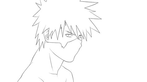 Naruto Shippuuden Kakashi Hatake Lineart By Kohaku Art On Deviantart