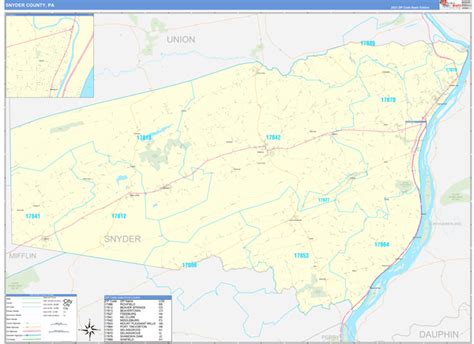 Digital Maps Of Snyder County Pennsylvania