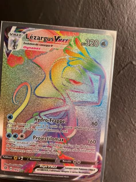 CARTE POKÉMON LÉZARGUS Vmax 195 192 Épée Bouclier Clash Rebelles EB02