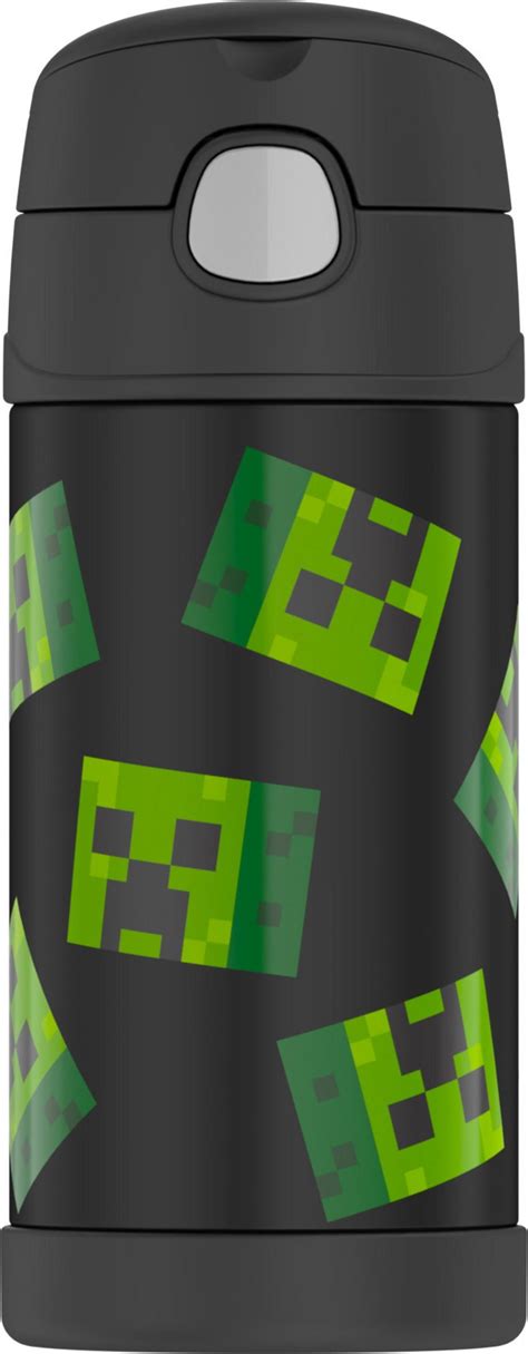 Thermos Stainless Steel Funtainer Water Bottle With Straw Minecraft