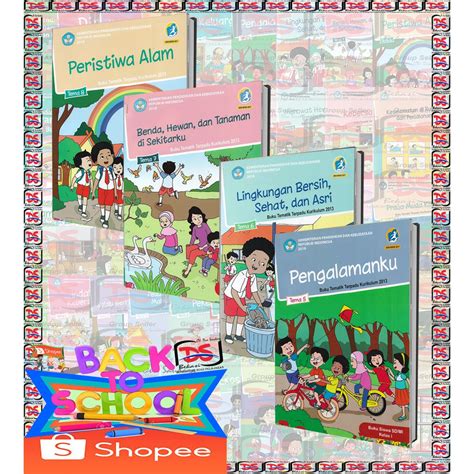 Jual BUKU SISWA Kelas 1 SD PAKET Tematik Semester 2 Tema 5 6 7 8