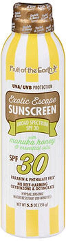 Fruit Of The Earth Cabana Beach Club Exotic Escape Spf With Manuka