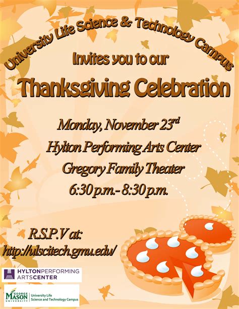 Thanksgiving CelebrationUniversity Life Science and Technology Campus ...