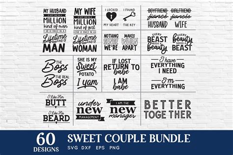 Couple Matching Shirts Svg Bundle Masterbundles