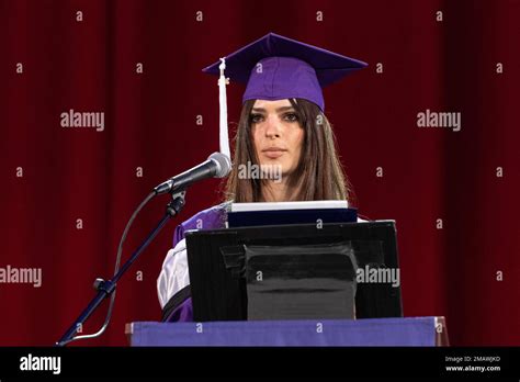 Emily Ratajkowski Delivers Commencement Address During Winter