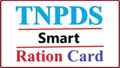 Tnpds Smart Ration Card How To Get And Use A Tnpds Esmart Card