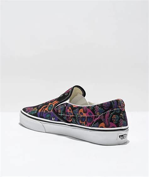 Vans Slip-On Trippy Drip Black Skate Shoes