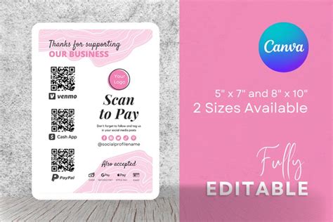 Printable Canva Scan To Pay Template For Vendor 2418932