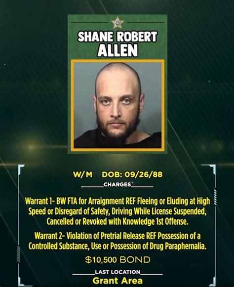 WHEEL OF FUGITIVE Brevard Sheriff S Office Names Shane Robert Allen