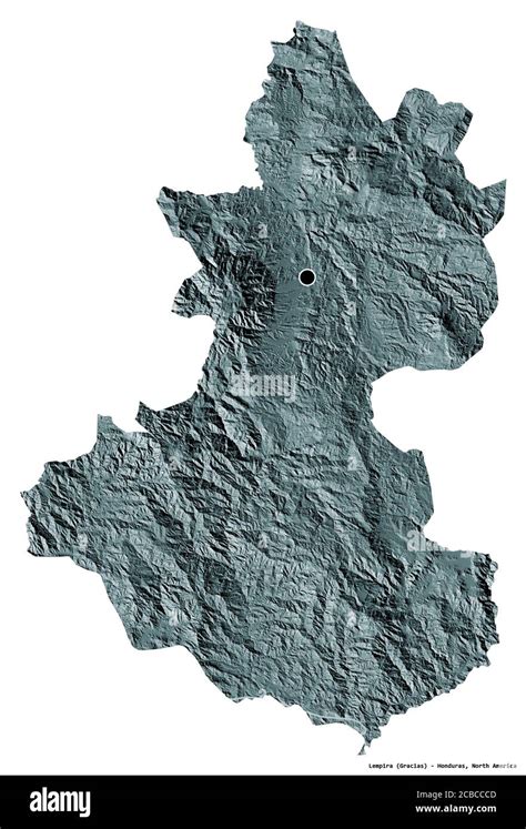 Forma De Lempira Departamento De Honduras Con Su Capital Aislada