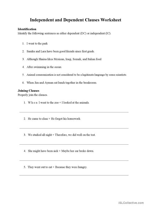 Although Or However With Dependent A English Esl Worksheets Pdf And Doc