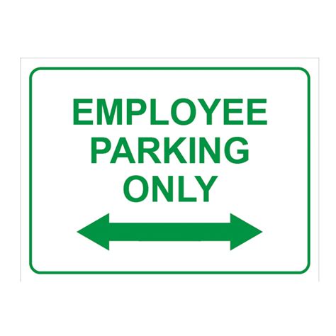 Urban Print Safety Sign Parking Sign Employee Parking Only Sign