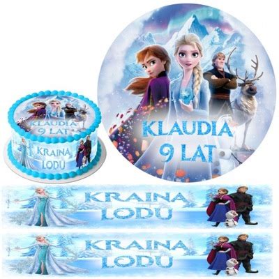 Frozen Kraina Lodu Elza Op Atek Na Tort Gratis