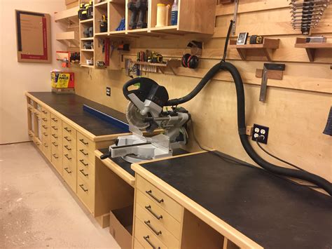 Pin By Don Grimm On Miter Saw Station Workshop Storage Garage Work