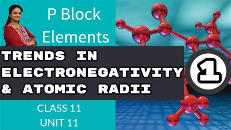 Trends In Electronegativity Andatomic Radii Unit 11p Block Elements