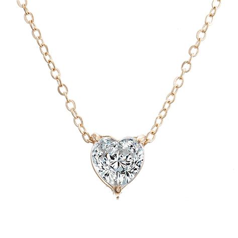 Buy Fabula Jewellery Gold Plated Heart Cubic Zirconia Office Wear