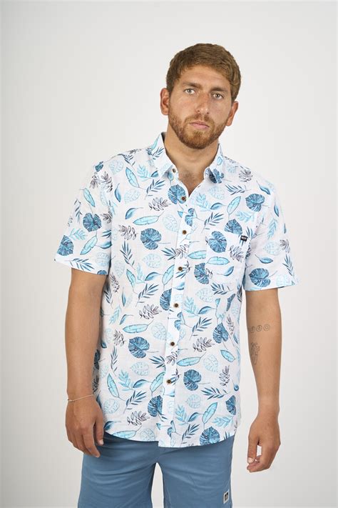 Ripley Camisa 100 AlgodÓn Leaf Reef Para Hombre