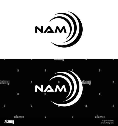 NAM logo. N A M design. White NAM letter. NAM, N A M letter logo design ...