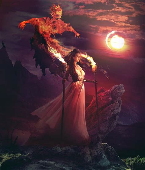 Fire Ghost By Elenadudina On Deviantart Conceptual Artwork Fire Ghost