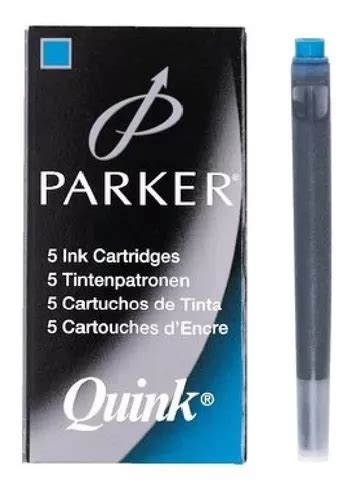 Parker Quink Caja Cartuchos Tinta Azul Pluma Fuente Parker Mercadolibre