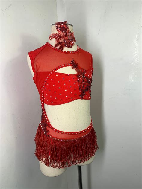 Red Jazz Dance Costumes