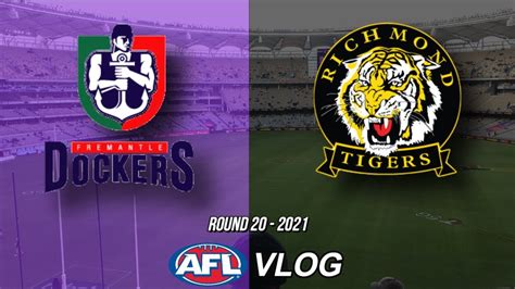 Retro Round Thriller Fremantle Vs Richmond Round Afl Vlog Youtube