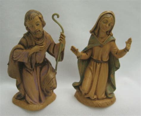 Vtg Fontanini Depose Italy Joseph Mary For Small Nativity