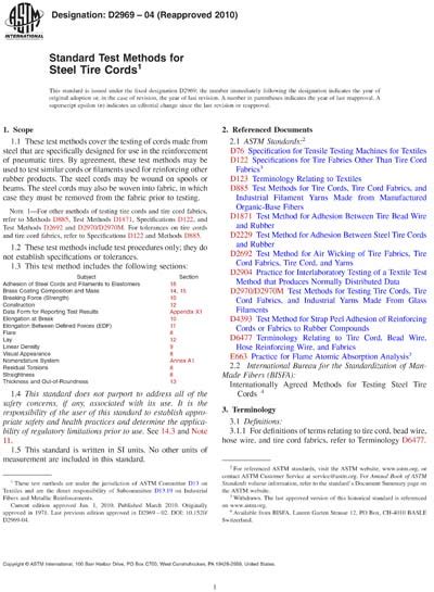 Astm D Standard Test Methods For Tire Cords Tire Cord Fabrics Hot Sex