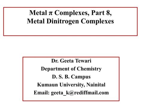 Dinitrogen complexes | PPT