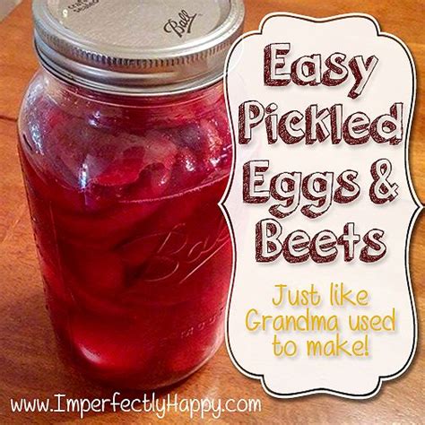 Easy Pickled Eggs And Beets The Imperfectly Happy Home Pickled Eggs