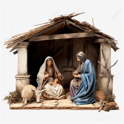 Christmas Crib With Two Transgender People Representing A Scene Of Mary