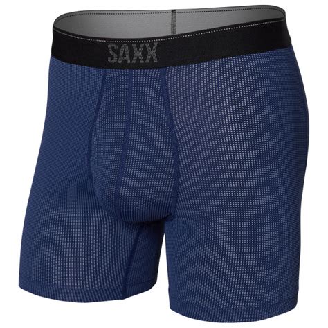 Saxx Quest Quick Dry Mesh Boxer Brief Fly Synthetic Base Layer Mens